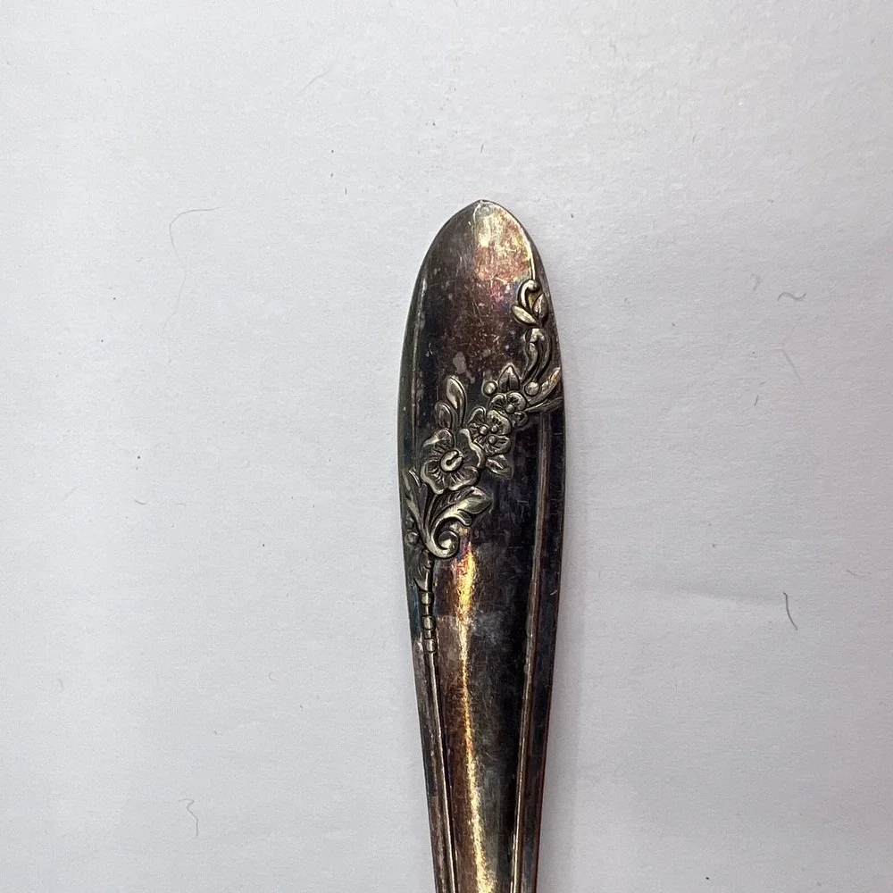 Oneida Community Queen Bess II Tudor Silverplate Solid Jelly Server Vtg 1940s